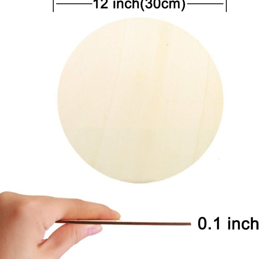 Breast Cancer Awareness 12" Round Thin Birch Handmade Wall Decor - Picture 3 of 5
